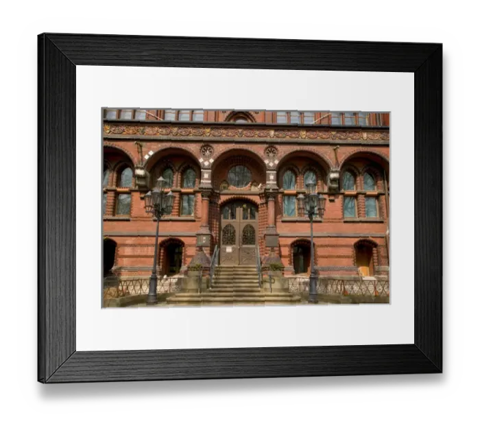 Framed Print : old town, Rostock_Germany