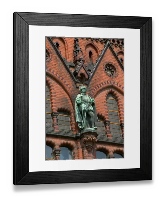 Framed Print : old town, Rostock_Germany