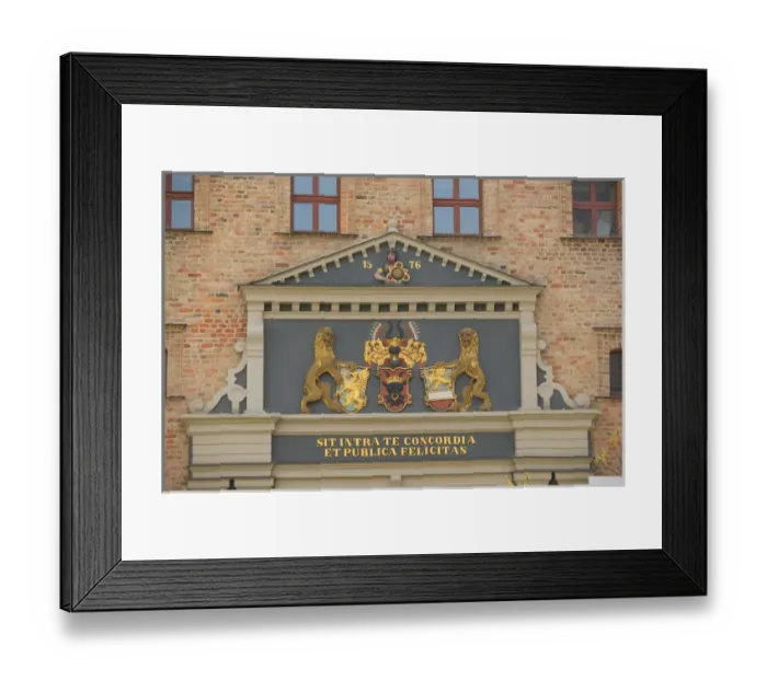 Framed Print : code of arms, Rostock_Germany Framed Print : code of arms, Rostock_Germany