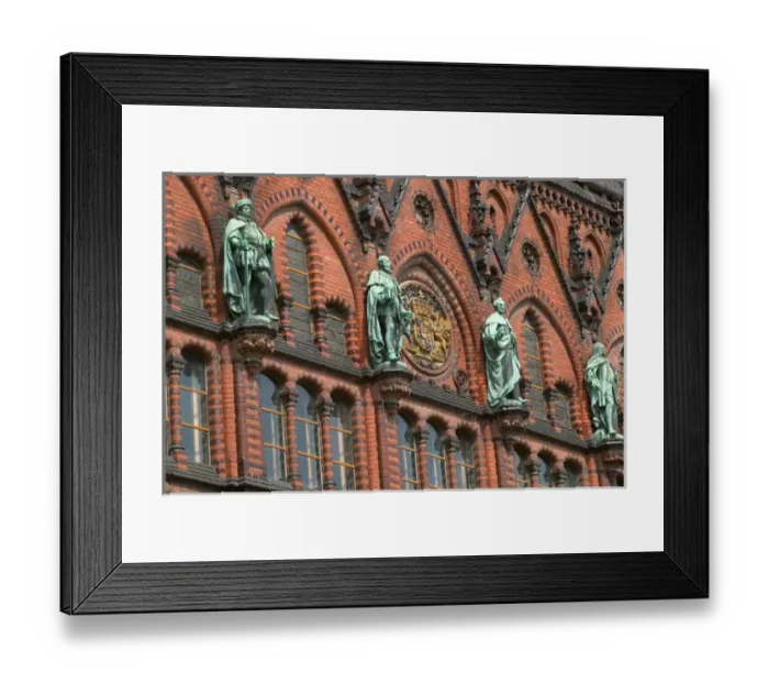 Framed Print : old town, Rostock_Germany