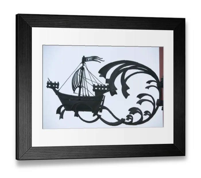 Framed Print : shop sign, Rostock_Germany Framed Print : shop sign, Rostock_Germany