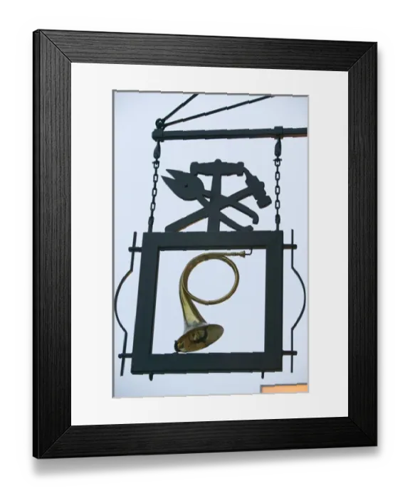 Framed Print : shop sign, Rostock_Germany Framed Print : shop sign, Rostock_Germany