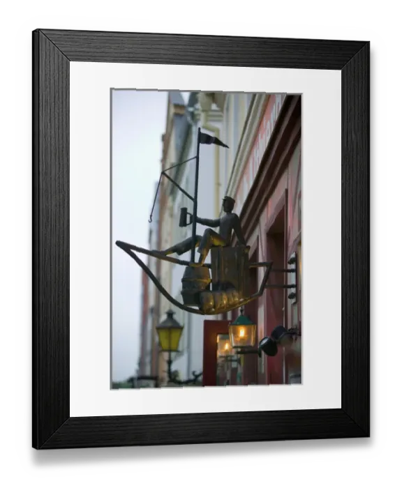 Framed Print : shop sign, Rostock_Germany Framed Print : shop sign, Rostock_Germany
