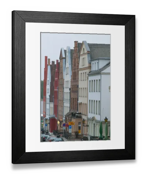 Framed Print : old town, Rostock_Germany Framed Print : old town, Rostock_Germany