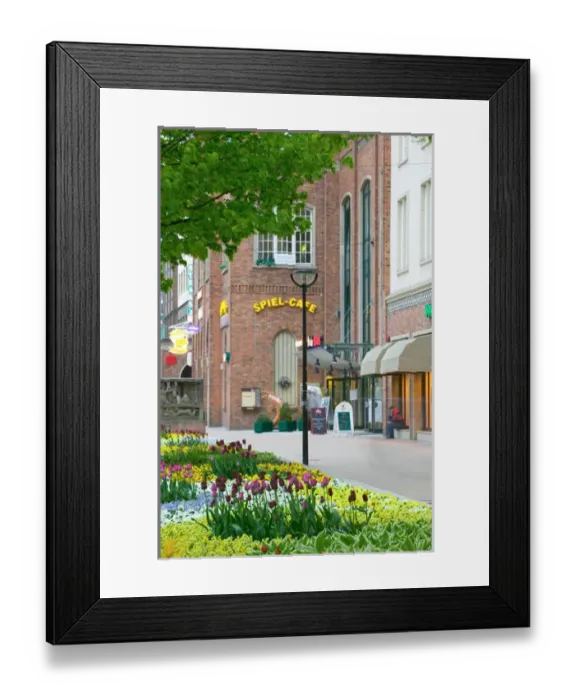 Framed Print : old town, Rostock_Germany Framed Print : old town, Rostock_Germany