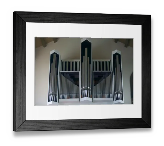 Framed Print : organ pipes, Maria Church, warnemunde Framed Print : organ pipes, Maria Church, warnemunde
