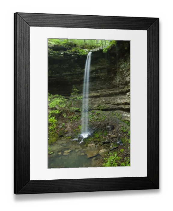 Framed Print : Waterfalls at Indian Creek, ponca Wilderness, Buffalo National River, Arkansas