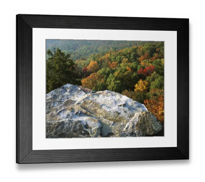 Framed Print : USA, Arkansas, Ozark-St. Francis National Forest, Autumn at White Rocks Framed Print : USA, Arkansas, Ozark-St. Francis National Forest, Autumn at White Rocks