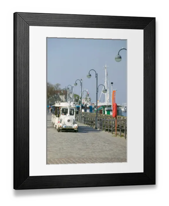 Framed Print : tourist train, warnemunde Framed Print : tourist train, warnemunde