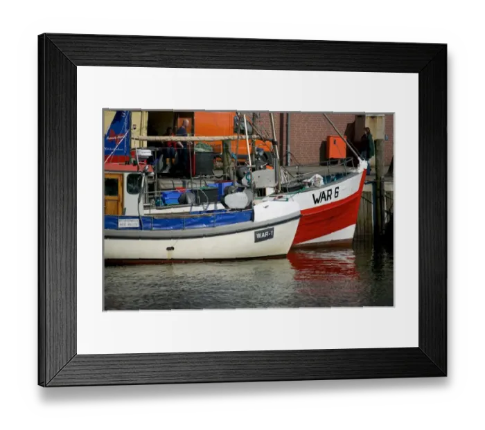 Framed Print : old boats, warnemunde Framed Print : old boats, warnemunde