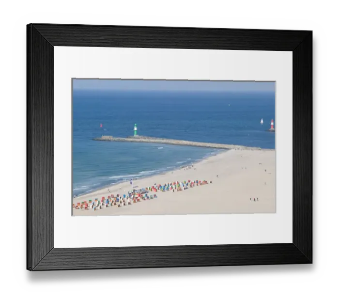 Framed Print : germany; warnemunde