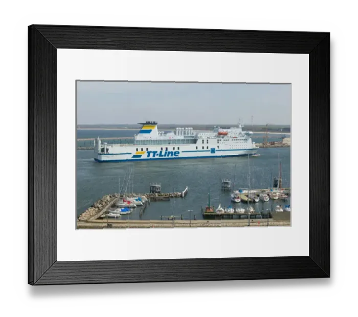 Framed Print : ferry, warnemunde Framed Print : ferry, warnemunde