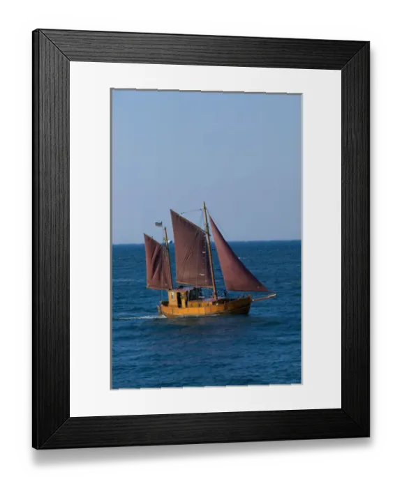 Framed Print : old sailboat, warnemunde Framed Print : old sailboat, warnemunde