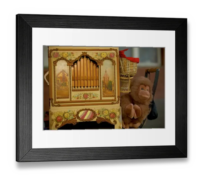 Framed Print : hand organ, warnemunde