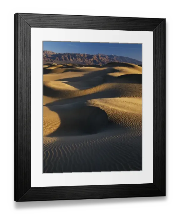 Framed Print : USA, California, Death Valley National Park, View of sand dunes at sunset Framed Print : USA, California, Death Valley National Park, View of sand dunes at sunset