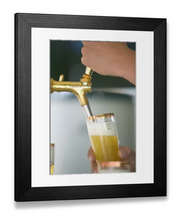 Framed Print : beer on tap Framed Print : beer on tap