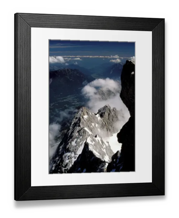 Framed Print : Europe, Germany, Bavaria. View from Zugspitze Framed Print : Europe, Germany, Bavaria. View from Zugspitze
