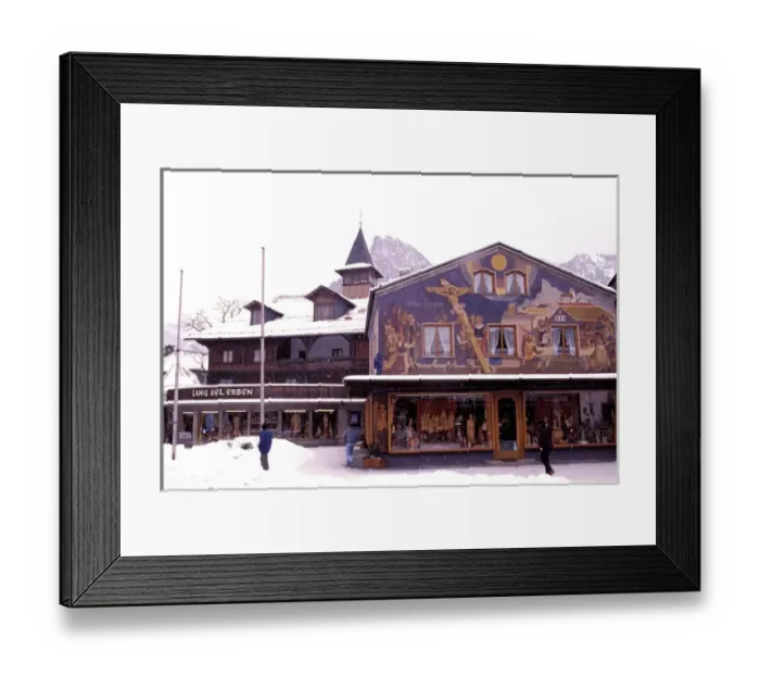 Framed Print : Europe, Germany, Bavaria, Oberammergau. Store fronts Framed Print : Europe, Germany, Bavaria, Oberammergau. Store fronts