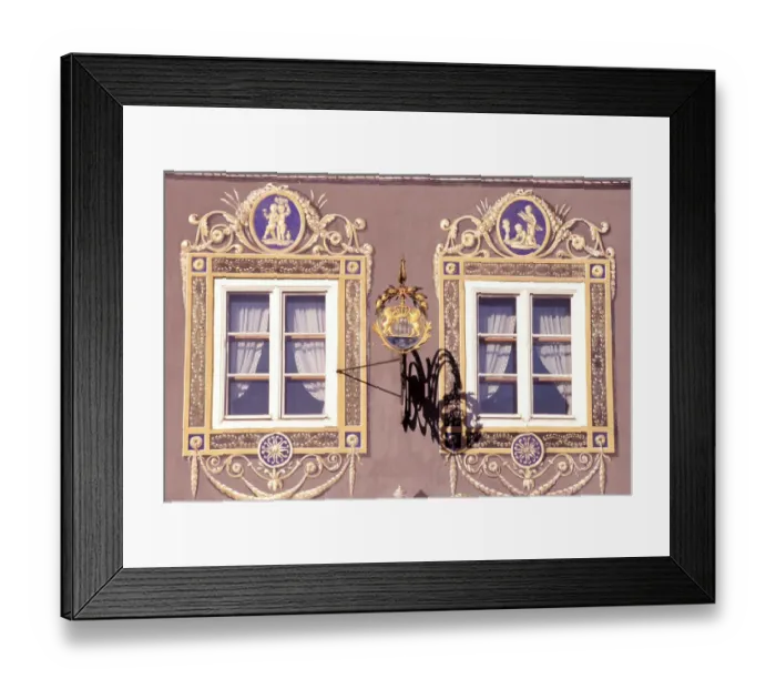 Framed Print : Europe, Germany, Bavaria, Garmisch-Partenkirchen. Husar restaurant Framed Print : Europe, Germany, Bavaria, Garmisch-Partenkirchen. Husar restaurant