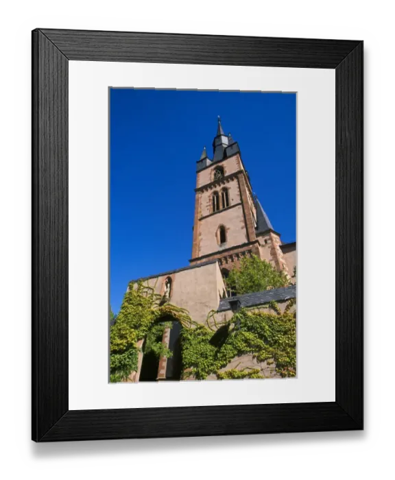 Framed Print : Europe, Germany, Rhine Gorge, Kiedrich, Pfarrkirche St. Valentin (Saint Valentines