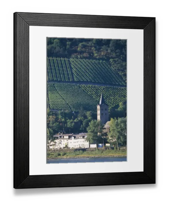 Framed Print : Europe, Germany, Rhineland-Palatinate, village of Wellmich near St. Goarshausen Framed Print : Europe, Germany, Rhineland-Palatinate, village of Wellmich near St. Goarshausen