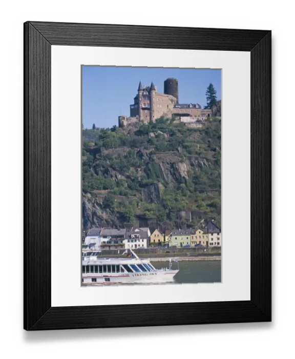 Framed Print : Europe, Germany, Rhineland-Palatinate, St. Goarshausen, tourist river cruise on the Rhine River Framed Print : Europe, Germany, Rhineland-Palatinate, St. Goarshausen, tourist river cruise on the Rhine River
