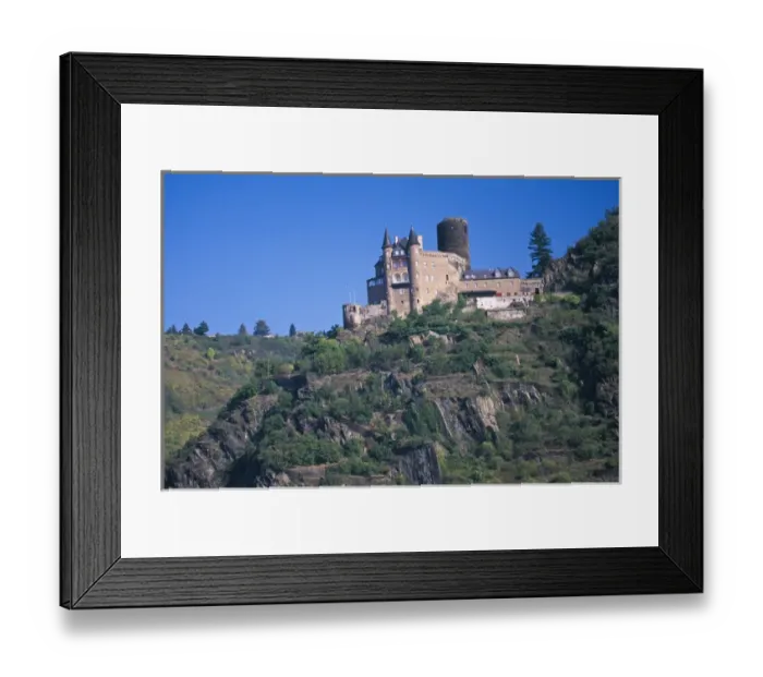 Framed Print : Europe, Germany, Rhineland-Palatinate, St. Goarshausen, Rhine River, Katz Castle Framed Print : Europe, Germany, Rhineland-Palatinate, St. Goarshausen, Rhine River, Katz Castle