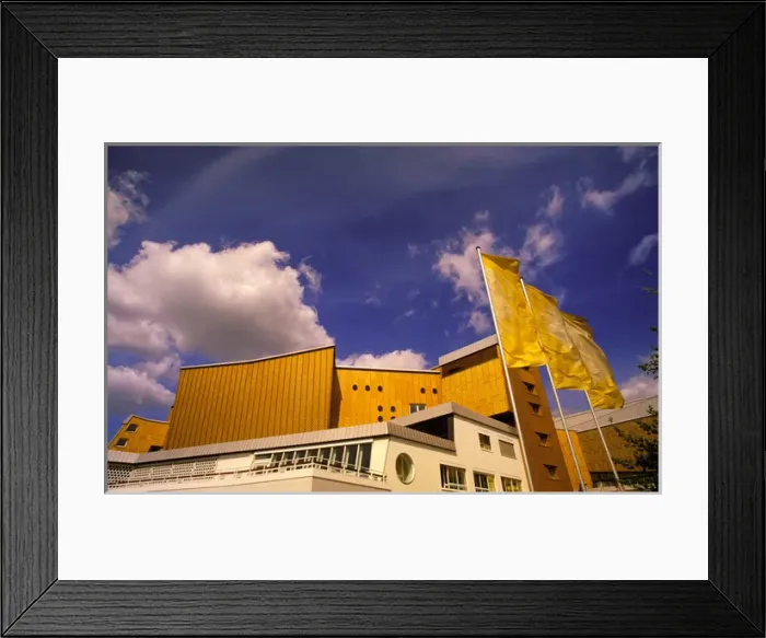 Framed Print : Europe, Germany, Berlin. Berlin Philharmonic Hall