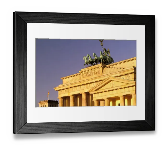 Framed Print : Europe, Germany, Berlin. Unter Den Linden, Brandenburg Gate Framed Print : Europe, Germany, Berlin. Unter Den Linden, Brandenburg Gate