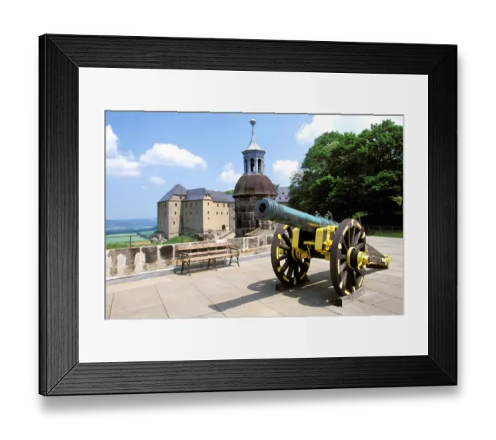 Framed Print : Europe, Germany, Saxony, Konigstein. Festung Konigstein Castle