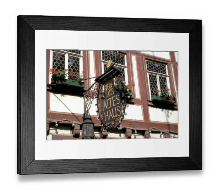 Framed Print : Europe, Germany, Rhineland, Bacharach