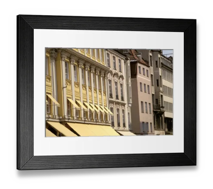 Framed Print : Europe, Germany, Bayern (Bavaria), Munich. Ludwig Strasse, building details
