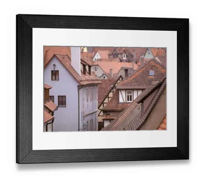 Framed Print : Europe, Germany, Bayern (Bavaria), Rothenberg Ob Der Tauber. Building details