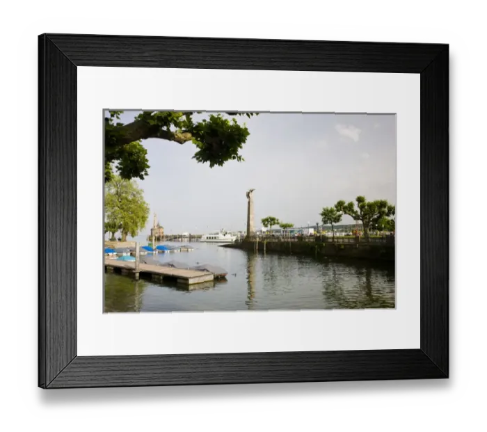 Framed Print : GERMANY, Baden-Wurttemberg, Lake Constance Area, Konstanz. Port view with Imperia statue Framed Print : GERMANY, Baden-Wurttemberg, Lake Constance Area, Konstanz. Port view with Imperia statue