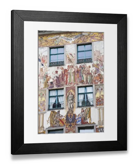 Framed Print : GERMANY, Baden-Wurttemberg, Lake Constance Area, Konstanz. Old Town painted buildings Framed Print : GERMANY, Baden-Wurttemberg, Lake Constance Area, Konstanz. Old Town painted buildings
