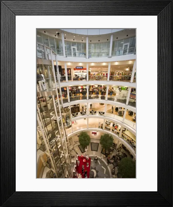Framed Print : GERMANY, Baden-Wurttemberg, Stuttgart. Karls Passage Shopping Mall, interior