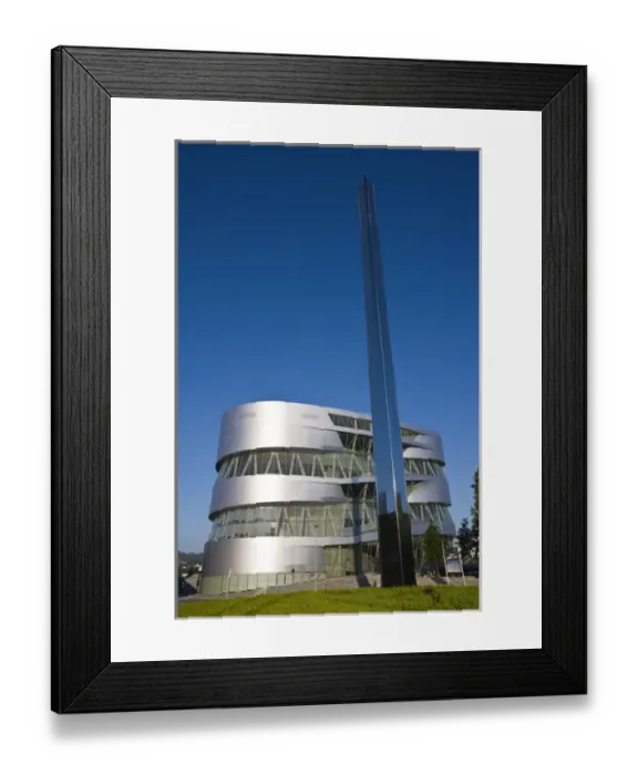 Framed Print : GERMANY, Baden-Wurttemberg, Stuttgart. Mercedes Benz Museum, exterior Framed Print : GERMANY, Baden-Wurttemberg, Stuttgart. Mercedes Benz Museum, exterior