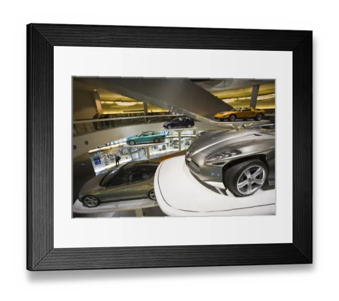 Framed Print : GERMANY, Baden-Wurttemberg, Stuttgart. Mercedes Benz Museum, Fascination of Technology