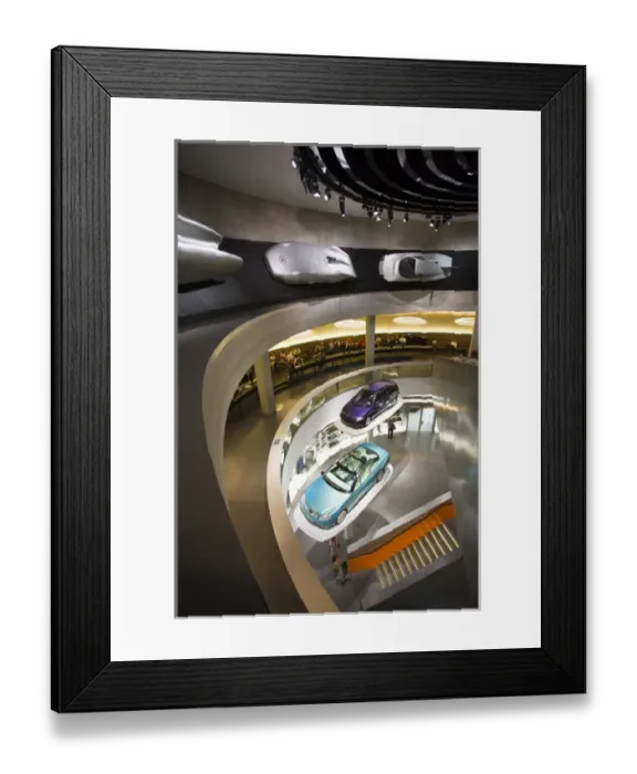 Framed Print : GERMANY, Baden-Wurttemberg, Stuttgart. Mercedes Benz Museum, Fascination of Technology Framed Print : GERMANY, Baden-Wurttemberg, Stuttgart. Mercedes Benz Museum, Fascination of Technology