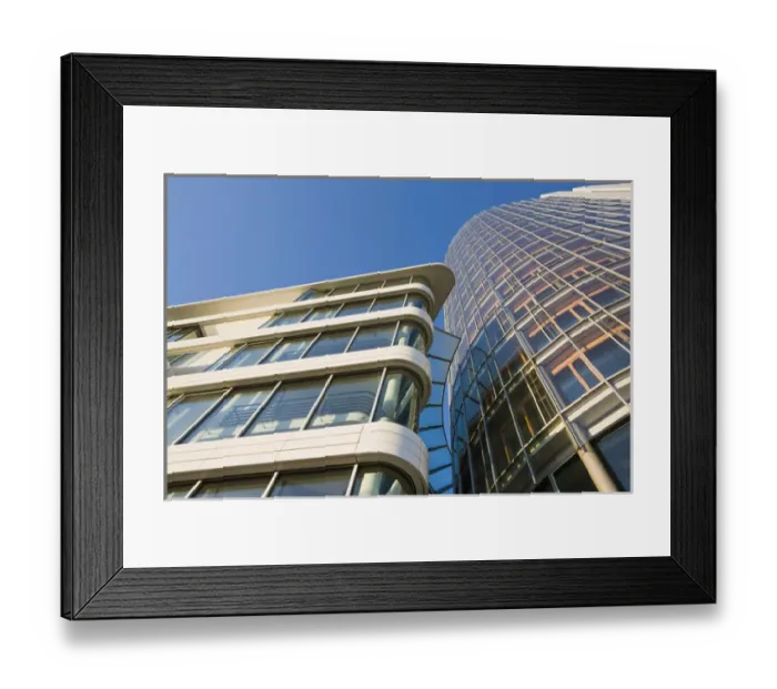 Framed Print : GERMANY, Baden-Wurttemberg, Stuttgart. New office building, Helbronner strasse Framed Print : GERMANY, Baden-Wurttemberg, Stuttgart. New office building, Helbronner strasse