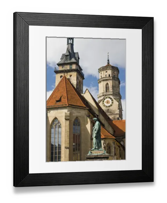 Framed Print : GERMANY, Baden-Wurttemberg, Stuttgart. Stiftskirche, Collegiate church