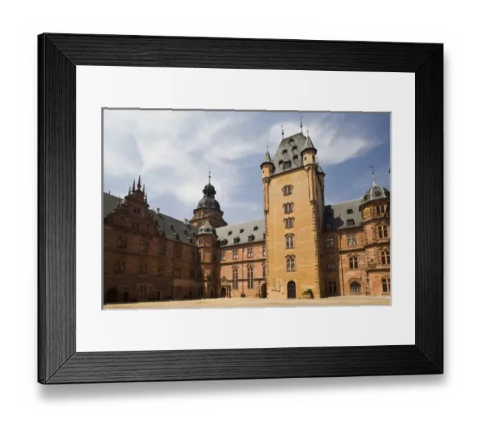 Framed Print : GERMANY, Bavaria, Bayern, Aschaffenburg. Schloss Johannisburg castle Framed Print : GERMANY, Bavaria, Bayern, Aschaffenburg. Schloss Johannisburg castle