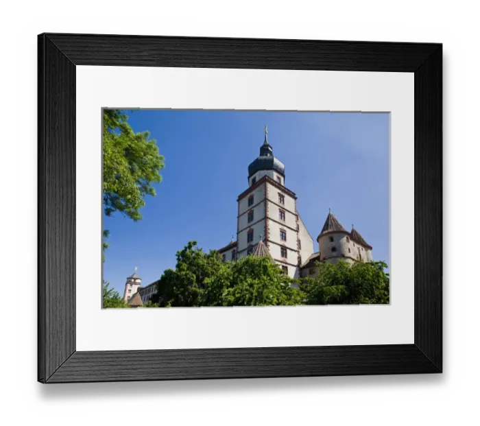 Framed Print : GERMANY, Bavaria, Bayern, Wurzburg. Festung Marienberg fortress Framed Print : GERMANY, Bavaria, Bayern, Wurzburg. Festung Marienberg fortress