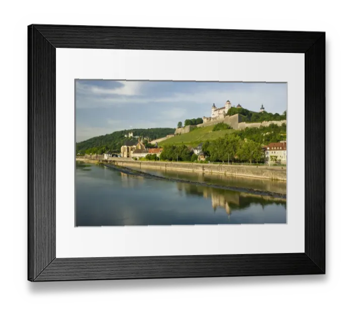 Framed Print : GERMANY, Bavaria, Bayern, Wurzburg. Festung Marienberg fortress, morning Framed Print : GERMANY, Bavaria, Bayern, Wurzburg. Festung Marienberg fortress, morning