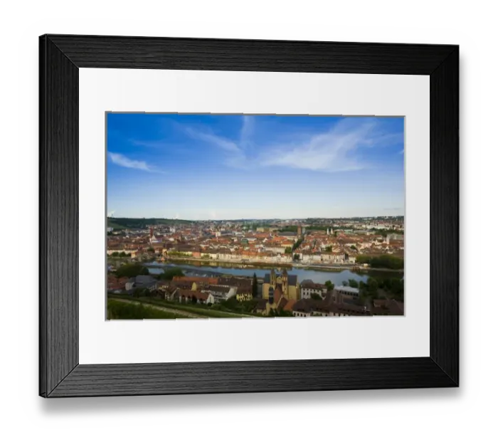 Framed Print : GERMANY, Bavaria, Bayern, Wurzburg. Old Main Bridge and Town Framed Print : GERMANY, Bavaria, Bayern, Wurzburg. Old Main Bridge and Town