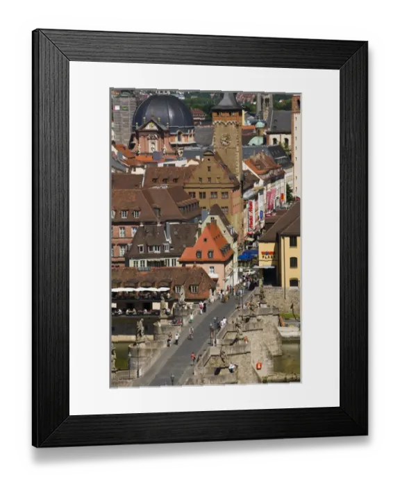 Framed Print : GERMANY, Bavaria, Bayern, Wurzburg. Old Main Bridge Framed Print : GERMANY, Bavaria, Bayern, Wurzburg. Old Main Bridge
