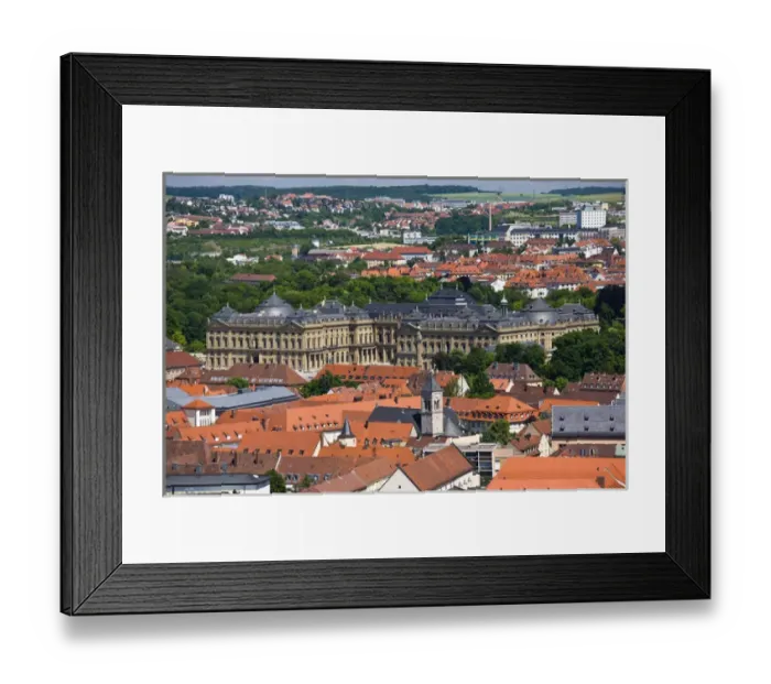Framed Print : GERMANY, Bavaria, Bayern, Wurzburg. View from Festung Marienberg fortress Framed Print : GERMANY, Bavaria, Bayern, Wurzburg. View from Festung Marienberg fortress