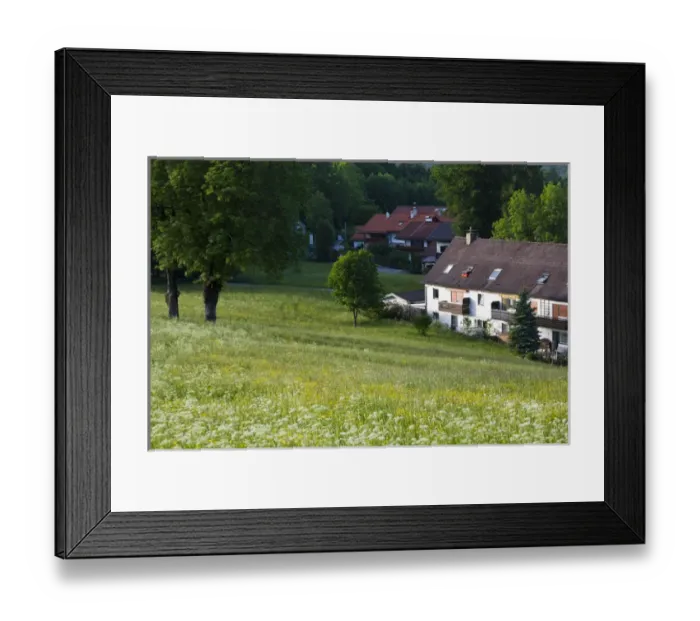 Framed Print : GERMANY, Bayern-Bavaria, Bad Tolz. Farmhouse