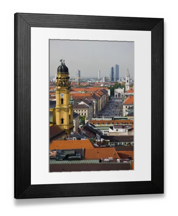 Framed Print : GERMANY, Bayern-Bavaria, Munich. Ludwigstrasse towards Schwabing