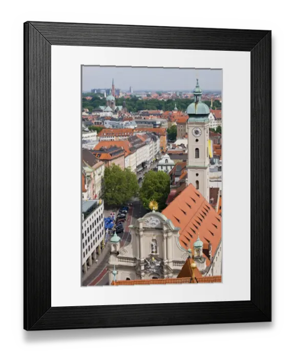 Framed Print : GERMANY, Bayern-Bavaria, Munich. Holy Ghost church